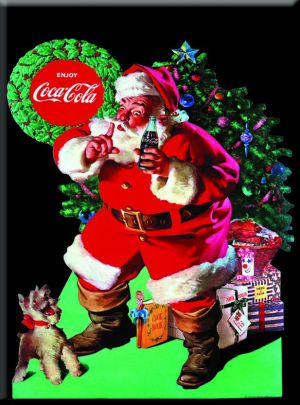 Metal Kartpostal - COCA ENJOY CHRISTMAS 15 x 21