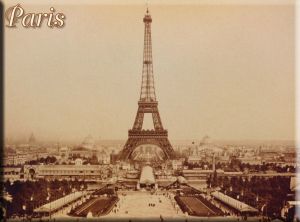 Metal Kartpostal - PARIS TOUR EFFEIL N°1 15 x 21