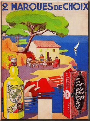 Metal Kartpostal - LE CABANON 15 x 21
