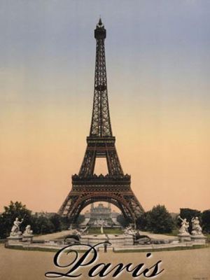 Karton Afiş - PARIS TOUR EIFFEL 24 X 32 cm