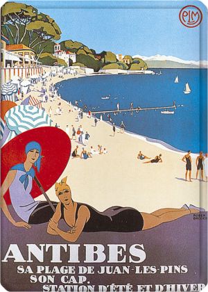 Metal Poster - ANTIBES PLAGE - Broders 15X21