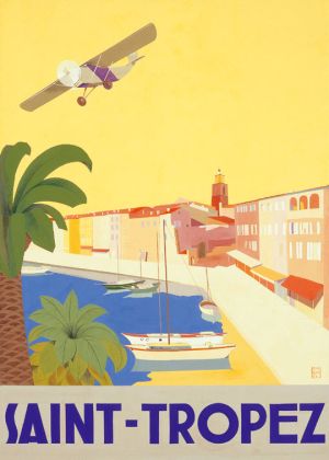Metal Poster - SAINT TROPEZ - CHOMEL 15X21