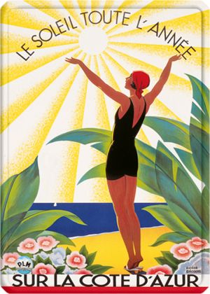 Metal Poster - SOLEIL TOUTE L'ANNEE - BRODERS 15X21