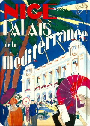 Metal Poster - NICE PALAIS DE LA MEDITERRANEE 15X21