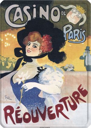 Metal Poster - CASINO DE PARIS REOUVERTURE 15X21