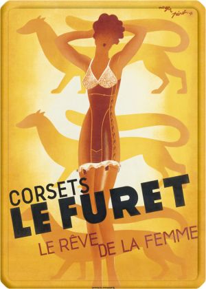 Metal Poster - CORSET LE FURET 15X21