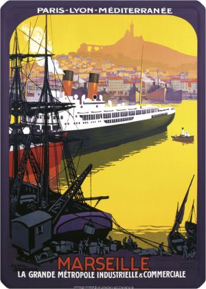 Metal Poster - MARSEILLE Métropole Industrielle - BRODERS 15X21