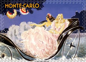 Metal Poster - MONTE CARLO Calèche - Icart 15X21