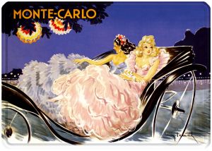 Metal Poster - MONTE CARLO Calèche - Icart 30X40