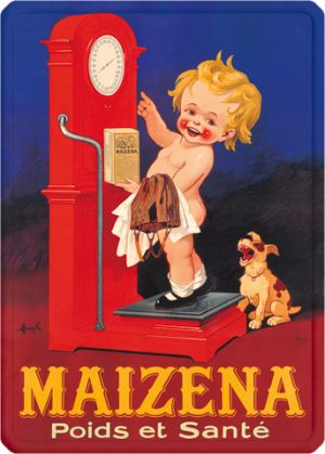 Metal Poster - MAIZENA BALANCE AUZOLLE METAL 15X21               
