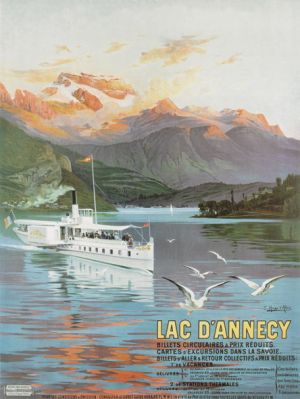 Metal Poster - LAC D'ANNECY - HUGOD'ALESI METAL 15X21CM