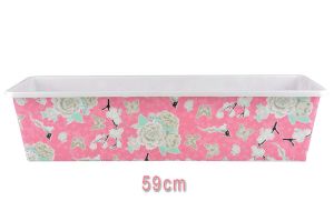 House2home Güllü Balkon Saksısı - Pempe 59 x 17.2 x 14.3 cm
