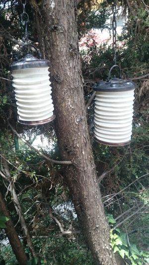 Bakır Askılı Körüklü Akordion Fener Çap 14cm