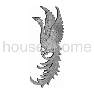 House2Home Demir Döküm Zümrüdü Anka Kuşu Sol 27X66cm