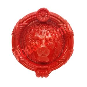 House2home Demir Döküm  Aslan Kapı Tokmağı Kırmızı