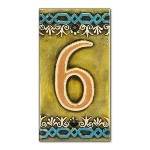 House2home El Yapımı Seramik Kapı Numarası 6