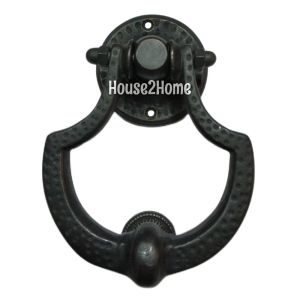 House2Home Pirinç Kapı Tokmağı, Tak Tak, Oksit Siyah