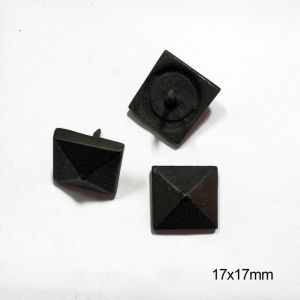 El Yapımı Eskitme Pirinç Kare Kabara 20 Adet 17X17mm