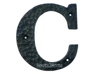 House2Home El Yapımı Pirinç Kapı Numarası Oksit  - C