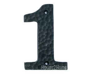 House2Home El Yapımı Pirinç Kapı Numarası Oksit  - 1