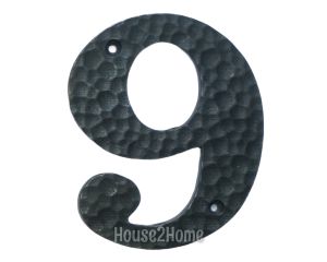 House2Home El Yapımı Pirinç Kapı Numarası Oksit  - 9