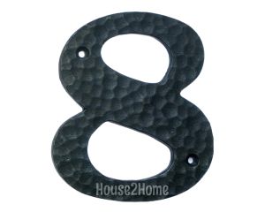 House2Home El Yapımı Pirinç Kapı Numarası Oksit  - 8