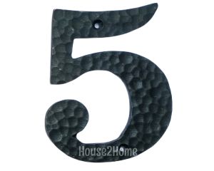 House2Home El Yapımı Pirinç Kapı Numarası Oksit  - 5