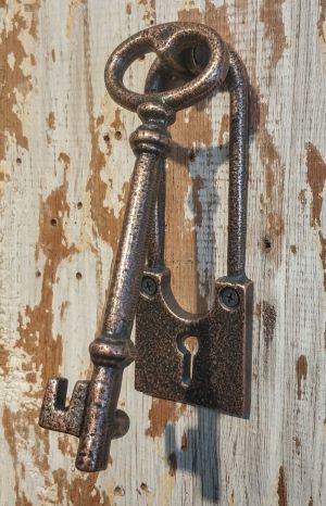 House2Home El Yapımı Pirinç Anahtar Kapı Tokmağı, Bakır