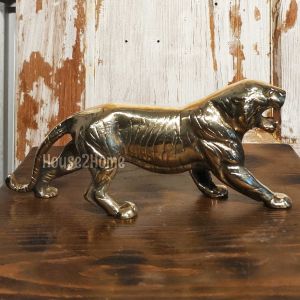 House2home El Yapımı Pirinç  Leopar