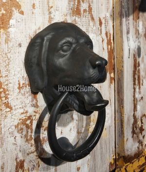 House2Home El Yapımı Pirinç Golden Köpek Tokmağı, Tak Tak  Oksit