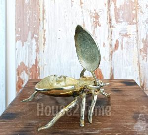 House2home El Yapımı Pirinç  Örümcek Kül Tablası