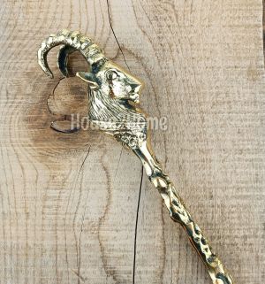 House2home El Yapımı Pirinç Dağ Keçisi Kerata 61cm