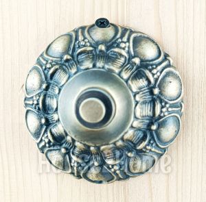 House2Home El Yapımı Pirinç Kapı Zili Antik Sarı