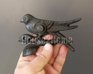 House2Home El Yapımı Pirinç Kuş Kapı Zili Oksit