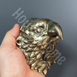 House2Home El Yapımı Pirinç Kartal Kapı Zili Antik Sarı