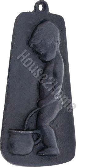 House2home El Yapımı Pirinç Wc Yönlendirme Tabelası Erkek