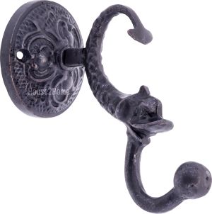 House2Home El Yapımı Pirinç  Balık Duvar Askısı, Fener Askısı 12cm