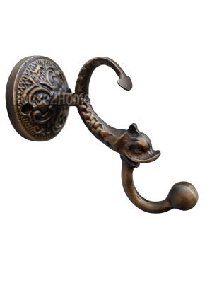 House2Home El Yapımı Pirinç  Balık Duvar Askısı, Fener Askısı 12cm