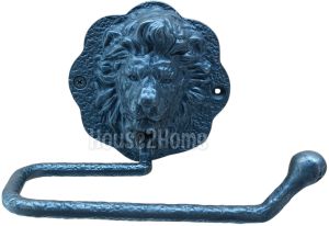 House2Home El Yapımı Pirinç Aslan Tuvalet Kağıtlığı Oksit