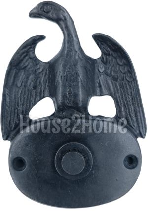 House2Home El Yapımı Pirinç Kartal Kapı Zili Oksit