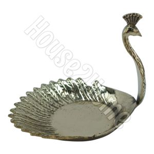 House2Home El Yapımı Pirinç Tavus Kuşu Şekerlik 