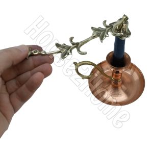 House2Home El Yapımı Pirinç Mum Söndürücü – Dekoratif Mum Söndürme Aparatı