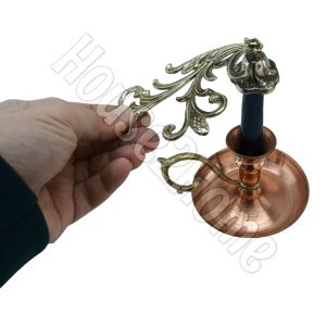 House2Home El Yapımı Pirinç Mum Söndürücü – Dekoratif Mum Söndürme Aparatı