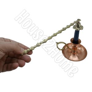 House2Home El Yapımı Pirinç Mum Söndürücü – Dekoratif Mum Söndürme Aparatı