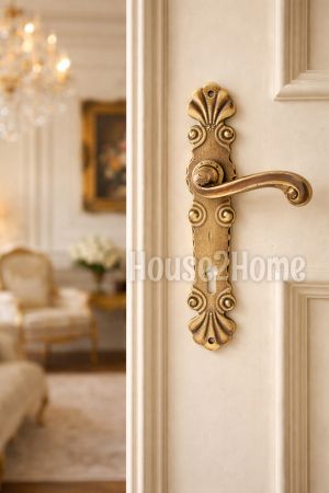 House2home El Yapımı Pirinç Kapı Kolu Takımı Oda & Yale