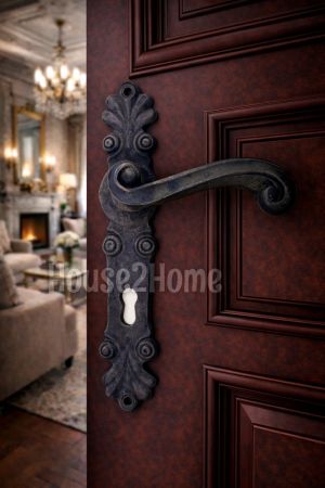 House2home El Yapımı Pirinç Kapı Kolu Takımı Oda & Yale