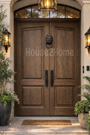 House2home El Yapımı Pirinç Pitbull Kapı Tokmağı Oksit Küçük Boy