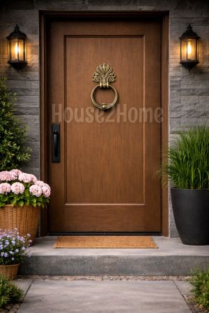 House2Home El Yapımı Pirinç Kapı Tokmağı Antik