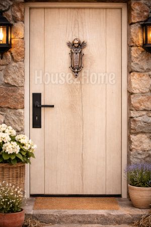 House2Home El Yapımı Pirinç Melek Kapı Tokmağı, Bakır