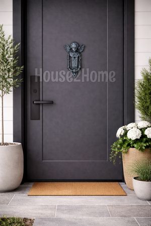 House2Home El Yapımı Pirinç Melek Kapı Tokmağı, Oksit